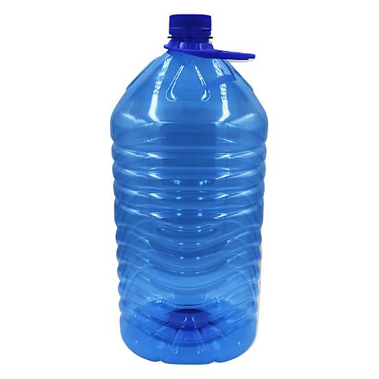 10L Standard Water Bottle (Clear/Blue) 45mm - Contour Plastics Commodities